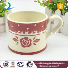 Wholesale ceramic red decal tea cup